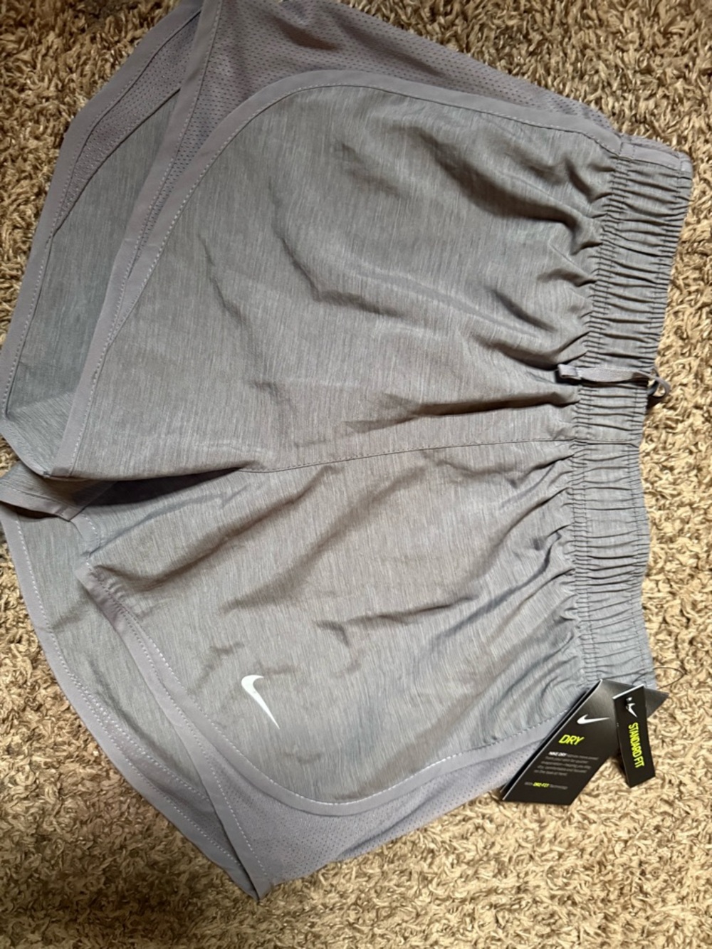 Nike Light Gray Women's Running Shorts